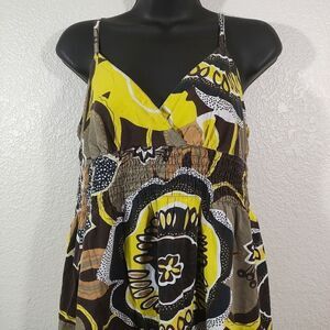 Speed Central New York Multicolor Sleeveless Floral Maxi Dress #3